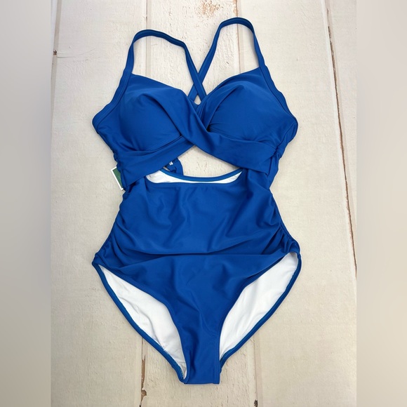 NWT Women's One Piece Swimsuits Tummy Control Cutout High Waisted Bathin… - Picture 7 of 17
